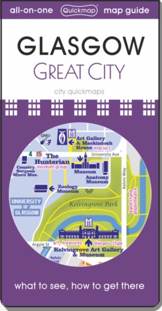 Glasgow - Great City : map guide of What to see & How to get there, Sheet map, folded Book