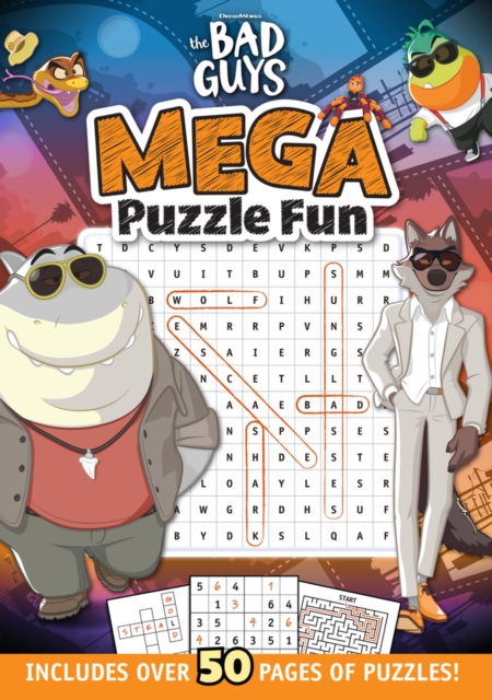 The Bad Guys Mega Puzzle Book, Book Book