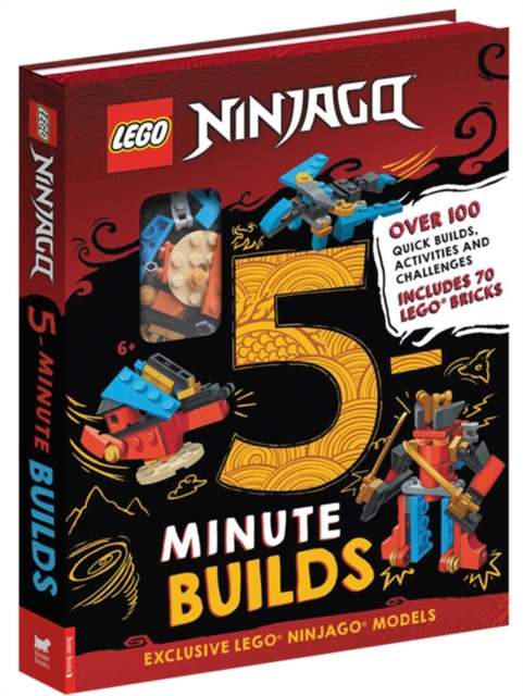 LEGO® NINJAGO®: Five-Minute Builds (with 70 LEGO bricks), Hardback Book