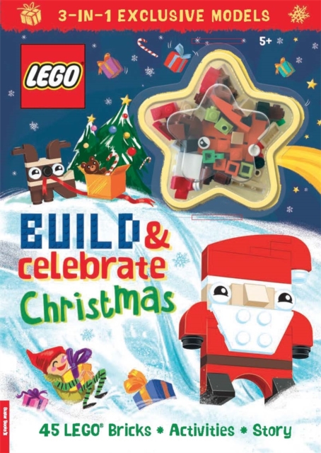 LEGO® Books: Build & Celebrate Christmas (includes 45 bricks), Paperback / softback Book