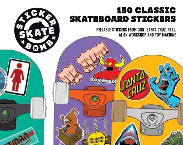 Stickerbomb Skate : 150 Classic Skateboard Stickers, Paperback / softback Book