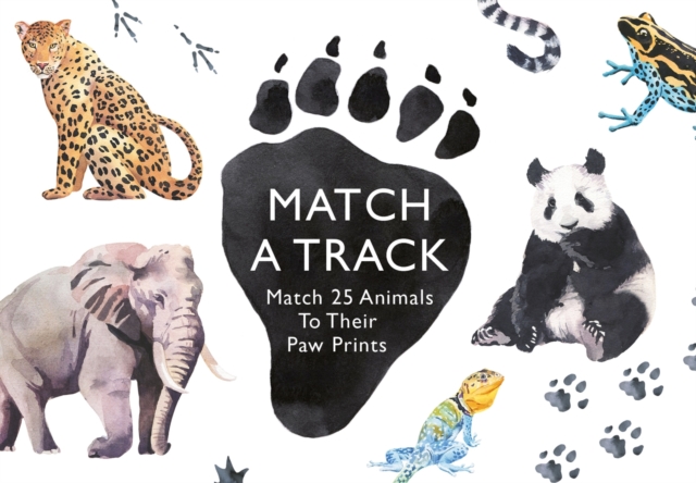 Match a Track : Match 25 Animals to Their Paw Prints, Cards Book