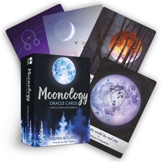 Moonology™ Oracle Cards : A 44-Card Moon Astrology Oracle Deck and Guidebook, Cards Book