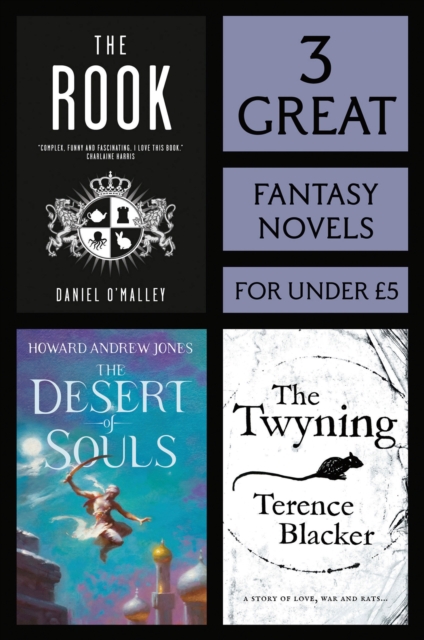3 Great Fantasy Novels : The Rook, The Desert of Souls, The Twying, EPUB eBook