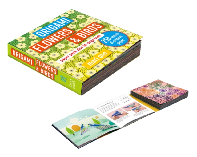 Origami Flowers and Birds : Paper Pack Plus 64-Page Book, Paperback / softback Book