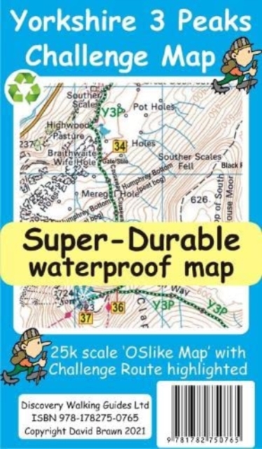 Yorkshire 3 Peaks Challenge Map and Guide, Sheet map Book