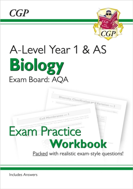 A-Level Biology: AQA Year 1 & AS Exam Practice Workbook - includes Answers, Paperback / softback Book