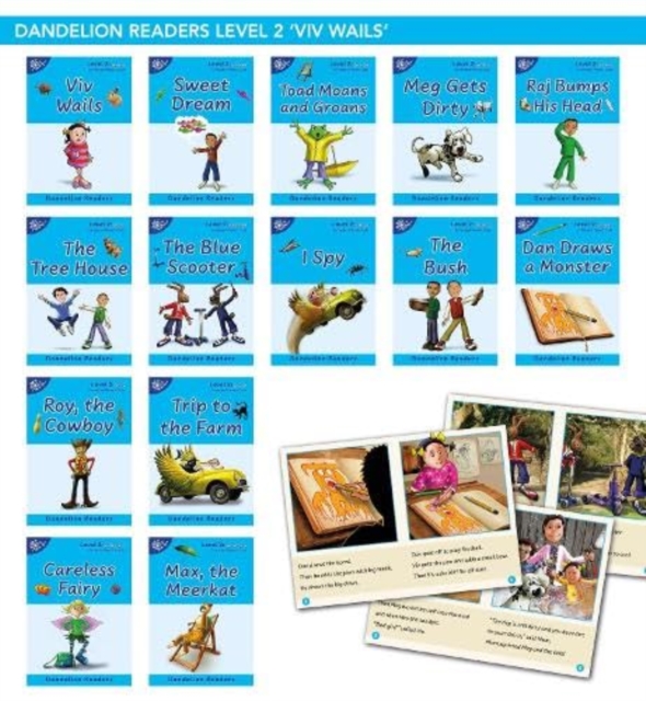 Phonic Books Dandelion Readers Vowel Spellings Level 2 : Two to three spellings for each vowel sound, Multiple-component retail product, slip-cased Book