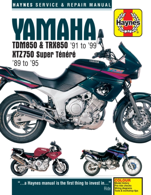 Yamaha TDM850, TRX850 & XTZ750 (89 - 99) Haynes Repair Manual : 89-99, Paperback / softback Book