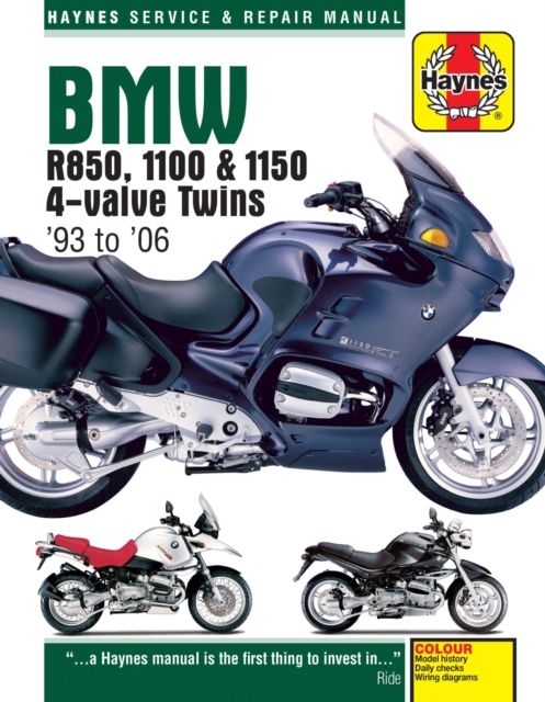 BMW R850, 1100 & 1150 4-valve Twins (93 - 06) Haynes Repair Manual, Paperback / softback Book