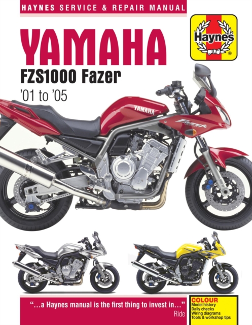 Yamaha FZS1000 Fazer (01 - 05) Haynes Repair Manual, Paperback / softback Book