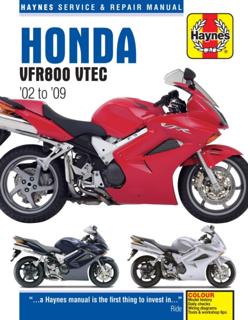 Honda VFR V-Tec V-Fours (02 - 09) Haynes Repair Manual, Paperback / softback Book