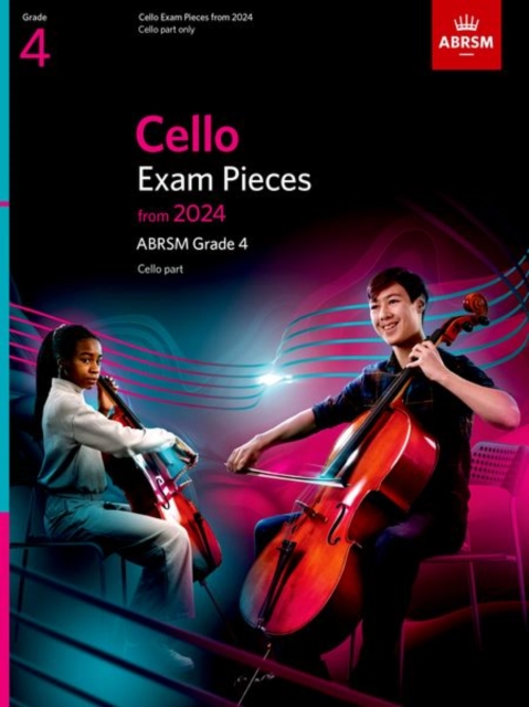 Cello Exam Pieces from 2024, ABRSM Grade 4, Cello Part, Sheet music Book