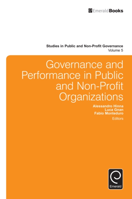 Governance and Performance in Public and Non-Profit Organizations, EPUB eBook
