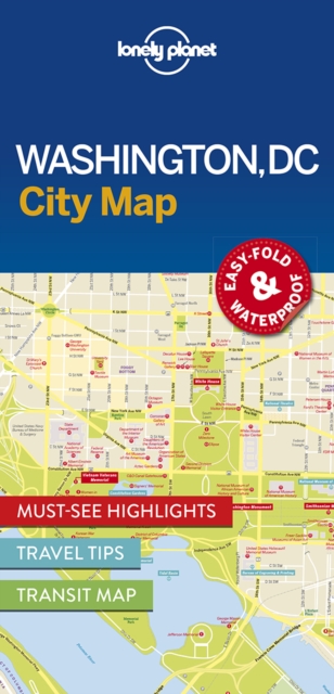 Lonely Planet Washington DC City Map, Sheet map, folded Book