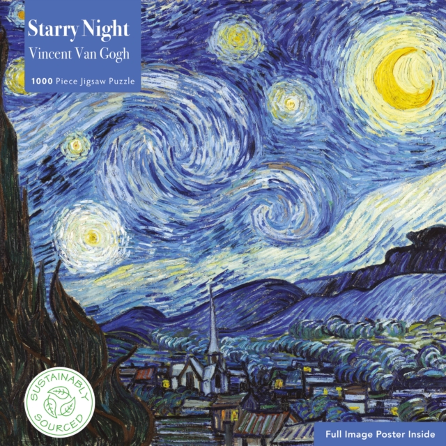 Adult Jigsaw Puzzle Vincent van Gogh: The Starry Night : 1000-Piece Jigsaw Puzzles, Jigsaw Book