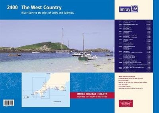 Imray 2400 West Country Chart Atlas : River Dart to the Isles of Scilly and Padstow, Sheet map, flat Book