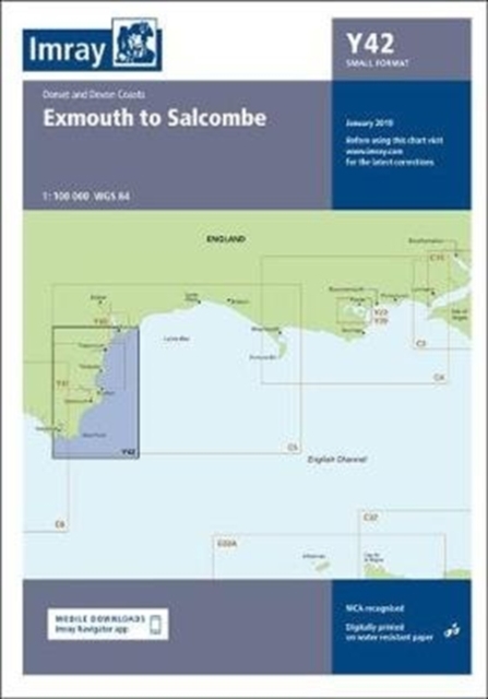 Imray Chart Y42 : Y42 Exmouth to Salcombe (Small Format), Sheet map, folded Book