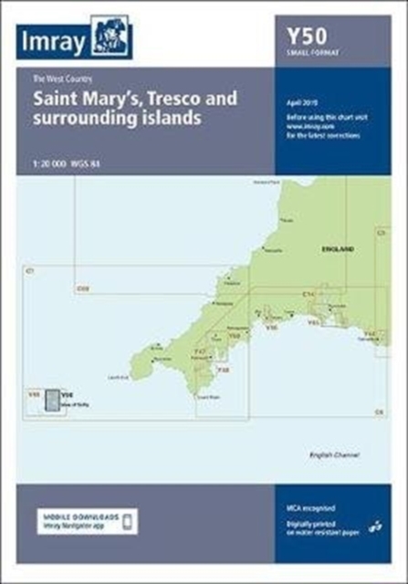 Imray Chart Y50 : Saint Mary's, Tresco and Surrounding Islands (Small Format), Sheet map, folded Book