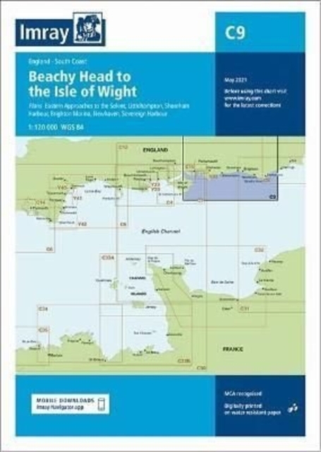 Imray Chart C9 : Beachy Head to Isle of Wight, Sheet map, folded Book