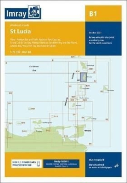 Imray Chart B1 : St Lucia, Sheet map, folded Book