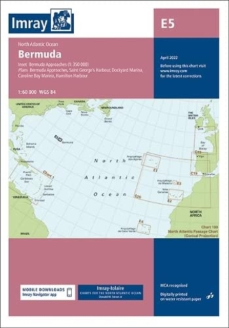 Imray Chart E5 : Bermuda, Sheet map, folded Book