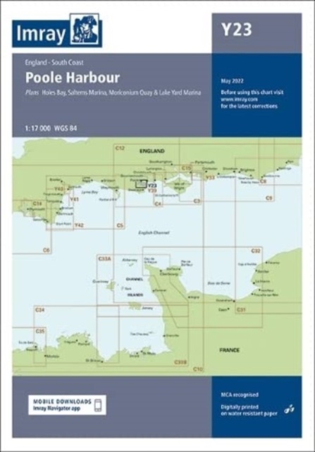 Imray Chart Y23 : Poole Harbour, Sheet map, folded Book