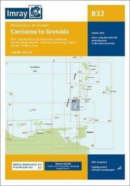 Imray Chart B32 : Carriacou to Grenada, Paperback / softback Book