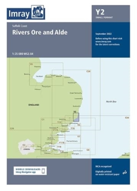 Imray Chart Y2 : Rivers Ore and Alde, Paperback / softback Book