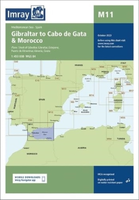 M11 : Gibraltar to Cabo de Gata and Morocco, Fold-out book or chart Book