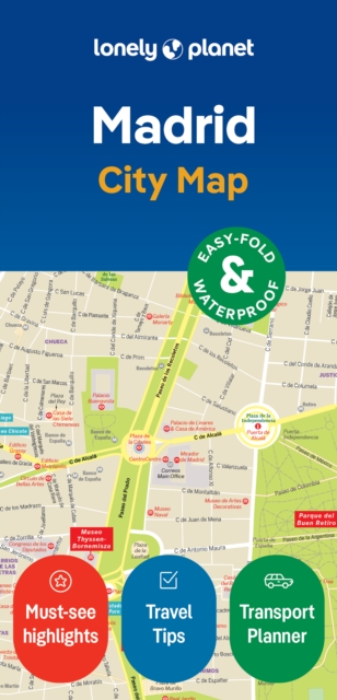 Lonely Planet Madrid City Map, Sheet map, folded Book