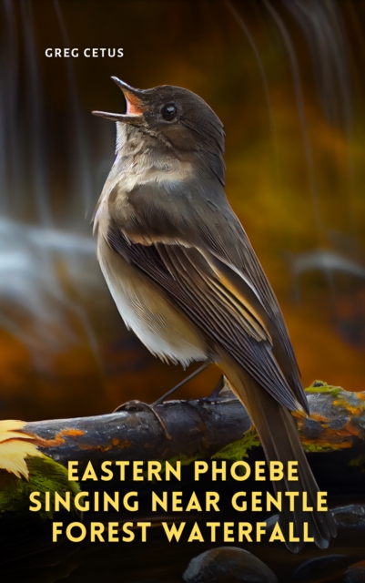 Eastern Phoebe Singing Near Gentle Forest Waterfall, eAudiobook MP3 eaudioBook