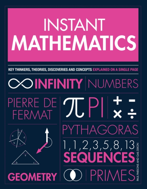 Instant Mathematics : Key Thinkers, Theories, Discoveries and Concepts Explained on a Single Page, Paperback / softback Book