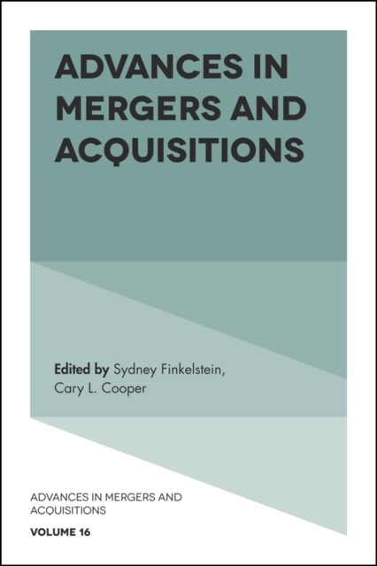 Advances in Mergers and Acquisitions, EPUB eBook