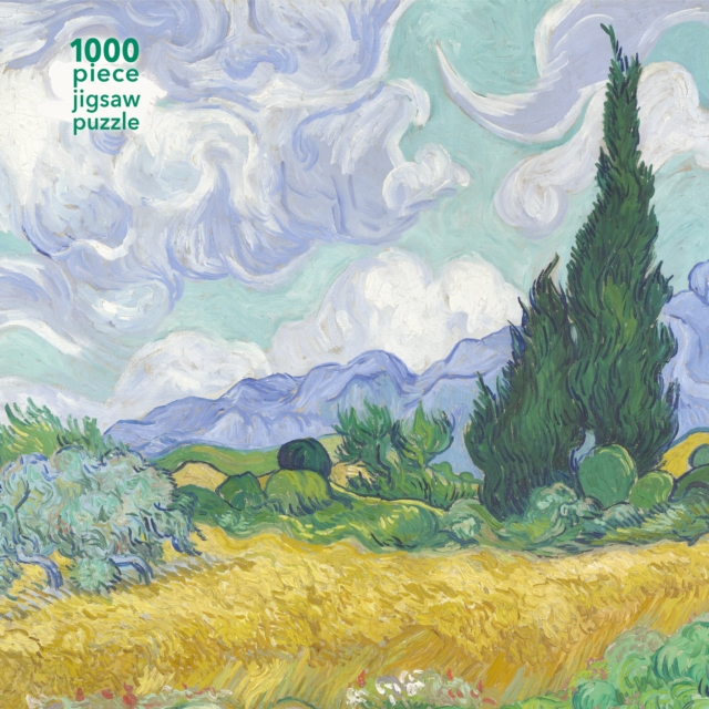 Adult Jigsaw Puzzle Vincent van Gogh: Wheatfield with Cypress : 1000-piece Jigsaw Puzzles, Jigsaw Book