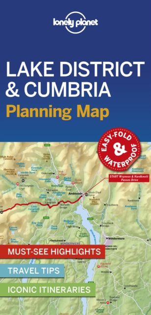 Lonely Planet Lake District & Cumbria Planning Map, Sheet map, folded Book