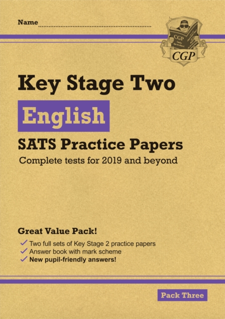KS2 English SATS Practice Papers: Pack 3 - for the 2024 tests (with free Online Extras), Paperback / softback Book