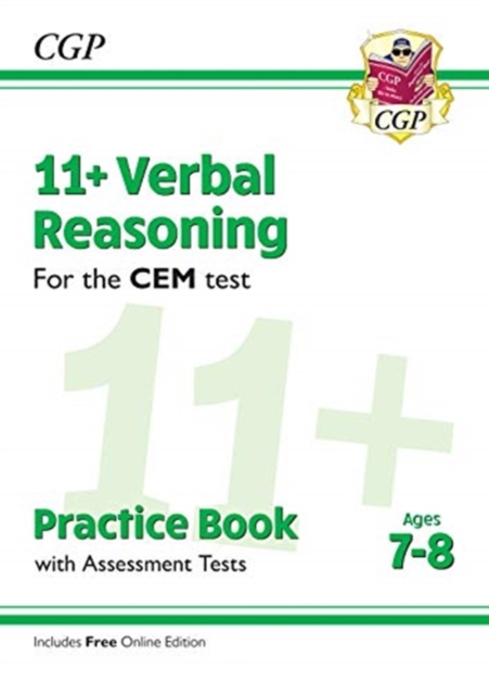 11+ CEM Verbal Reasoning Practice Book & Assessment Tests - Ages 7-8 (with Online Edition), Mixed media product Book