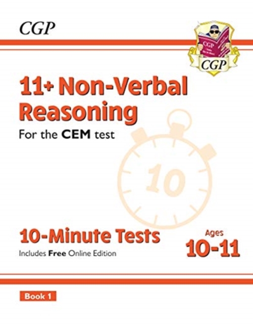 11+ CEM 10-Minute Tests: Non-Verbal Reasoning - Ages 10-11 Book 1 (with Online Edition), Mixed media product Book