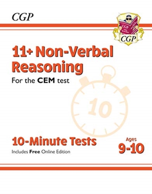 11+ CEM 10-Minute Tests: Non-Verbal Reasoning - Ages 9-10 (with Online Edition), Mixed media product Book