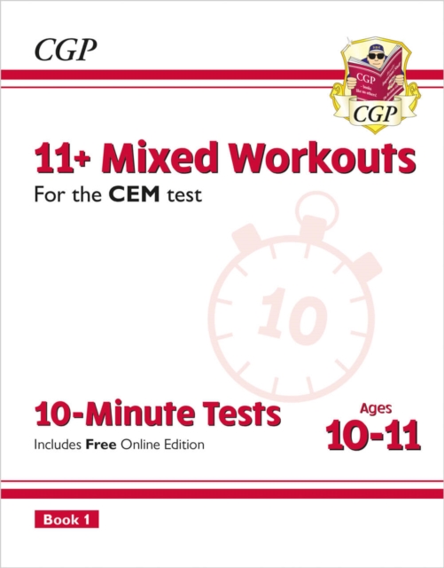 11+ CEM 10-Minute Tests: Mixed Workouts - Ages 10-11 Book 1 (with Online Edition), Multiple-component retail product, part(s) enclose Book
