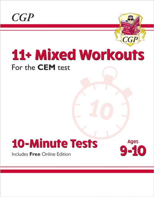 11+ CEM 10-Minute Tests: Mixed Workouts - Ages 9-10 (with Online Edition), Multiple-component retail product, part(s) enclose Book