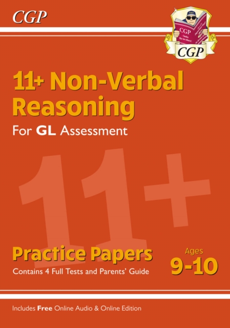 11+ GL Non-Verbal Reasoning Practice Papers - Ages 9-10 (with Parents' Guide & Online Edition), Multiple-component retail product, part(s) enclose Book