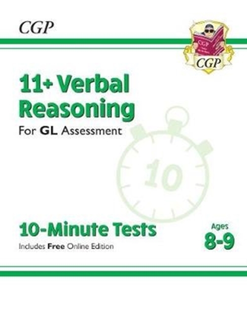 11+ GL 10-Minute Tests: Verbal Reasoning - Ages 8-9 (with Online Edition), Paperback / softback Book
