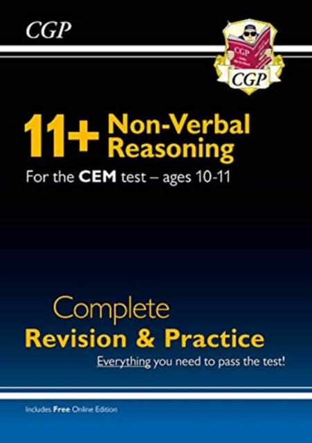 11+ CEM Non-Verbal Reasoning Complete Revision and Practice - Ages 10-11 (with Online Edition), Multiple-component retail product, part(s) enclose Book