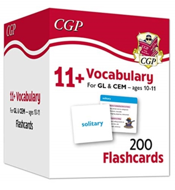 11+ Vocabulary Flashcards for Ages 10-11 - Pack 1, Hardback Book