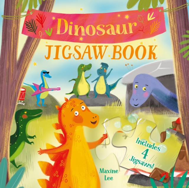 Dinosaur Jigsaw Book : Includes 4 Jigsaws!, Hardback Book
