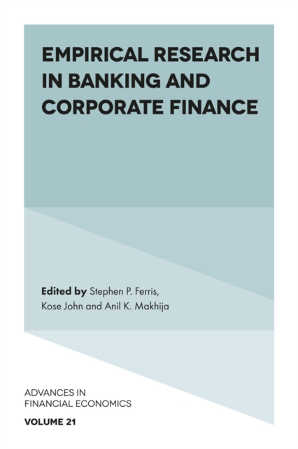 Empirical Research in Banking and Corporate Finance, EPUB eBook