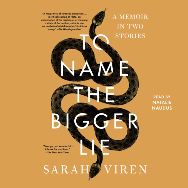 To Name the Bigger Lie : A Memoir in Two Stories, eAudiobook MP3 eaudioBook