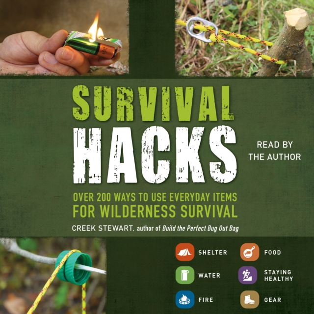 Survival Hacks : Over 200 Ways to Use Everyday Items for Wilderness Survival, eAudiobook MP3 eaudioBook